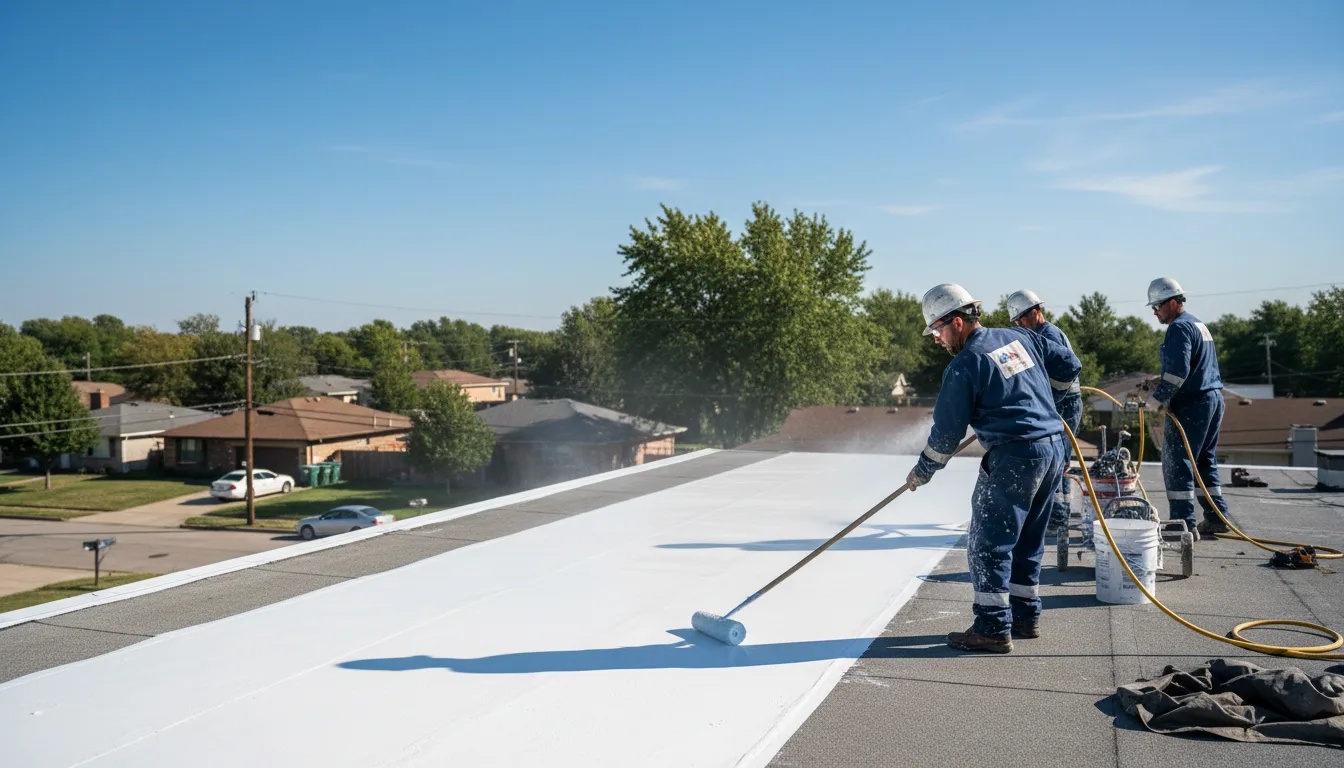 Commercial roof coating in Wise, NC near me